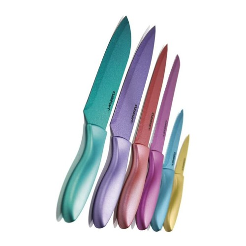 Cuisinart Classic Pearlized Knife Set Non-Stick Color-Coated(12-Piece)