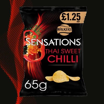 Walkers Sensations Thai Sweet Chilli 65g Crisps Multipack Choose Pack Size