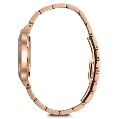 Pre-owned Bulova Rose Gold Womens Analogue Watch Rubaiyat 97p130