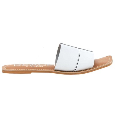 

Женские белые повседневные сандалии BEACH by Matisse Heatwave Slide HEATWAVE-100, Белый, BEACH by Matisse Heatwave Slide