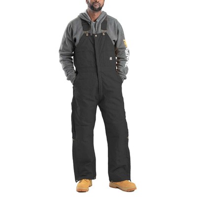 

BERNE Heritage Insulated Bib Комбинезон Мужская черная повседневная спортивная верхняя одежда B415-B, Черный, BERNE Heritage Insulated Bib Overall