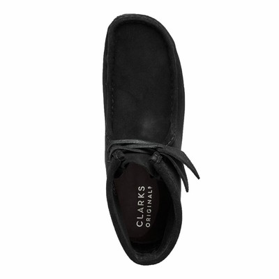 CLARKS ORIGINALS CLARKS ORIGINALS WALLABEE BOOTS - BLACK