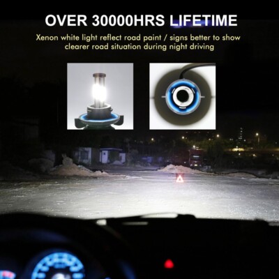 6-sides H13 9008 LED Headlight Bulbs High Low 1500000LM for Ford F-150 2004-2014