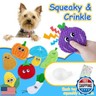 Dog Toys No Stuffing, 8 Pack Dog Squeaky Toy, Crinkle Plush Chew Toy for Small, Medium Breeds, Flat Stuffless Puppy Cute Durable Interactive Toys for Aggressive Chewers