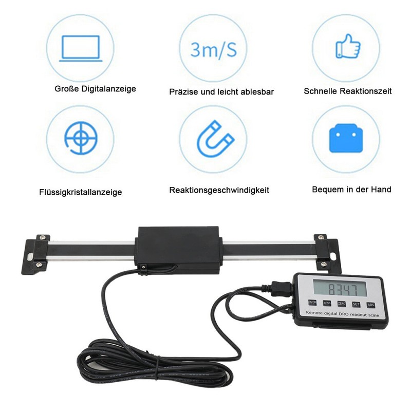 Lcd Digitalanzeige Linearskala Digital Readout Kit FÃ¼R Drehmaschine 0-150mm De