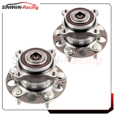 For Honda Accord 2008-2012 Acura TSX 2009-2014 Rear Wheel Bearing Hub Pair