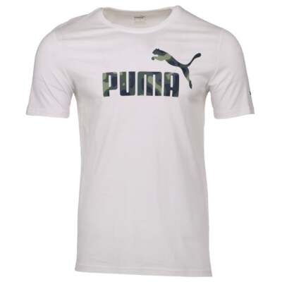 

Футболка Puma Heat Map No.1 с круглым вырезом и коротким рукавом с логотипом мужская размер  Athletic Cas, Белый, Puma Heat Map No.1 Logo Crew Neck Short Sleeve T-Shirt