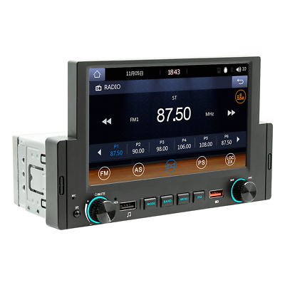 Bluetooth 5.1 Single DIN Car Stereo Radio 6.2