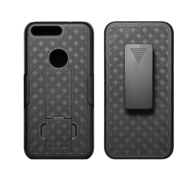 KuKu Mobile Rubberized Shell Holster for Google Pixel (1st gen) with Kickstand