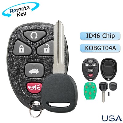 Replacement for Chevy 2007-2010 Cobalt 2004-2012 Malibu 5B Remote Key Fob  Set