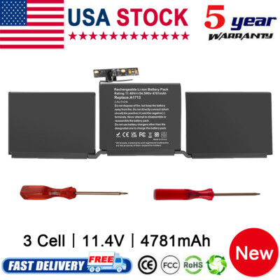 A1708 A1713 Battery for MacBook Pro 13 inch Late 2016 Mid 2017 EMC 2978 EMC 3164