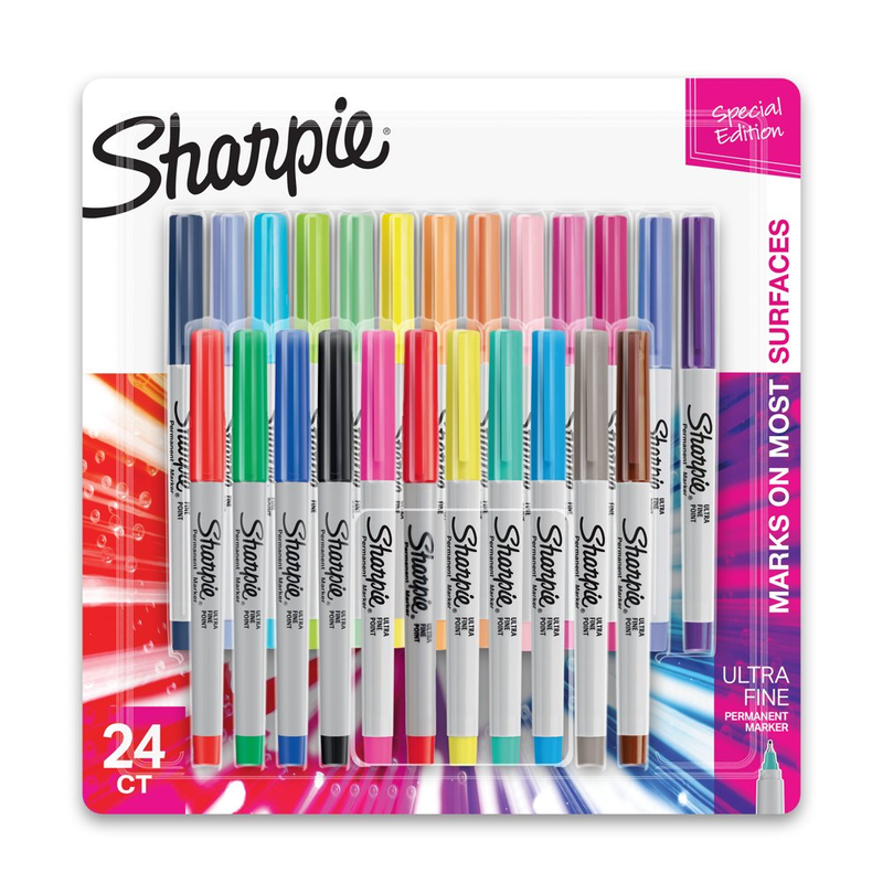 Sharpie Color Burst Ultra Fine Permanent Markers, Assorted C