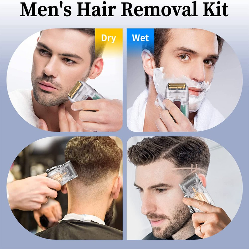 Cordless Cutting Trimmer Kit, Hair Clippers for Men, Professional Barber and Bea