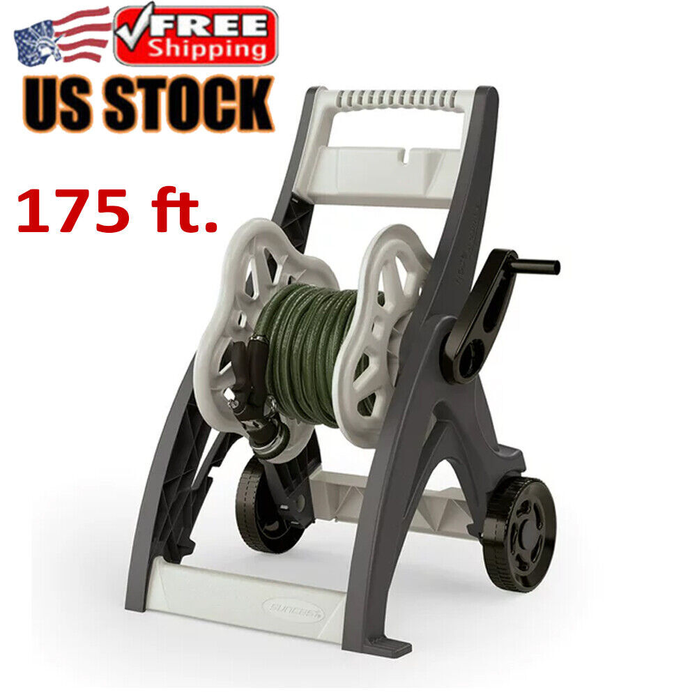 Hose Reel Cart Watering Equipment W/ Storage Compartment Outdoor Yard Garden Hot
