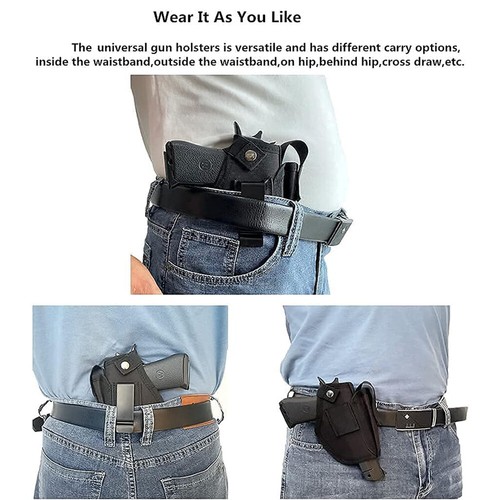 Gun Holster Tactical Concealed Carry Pistol Left/Right Hand IWB OWB w Mag Pouch