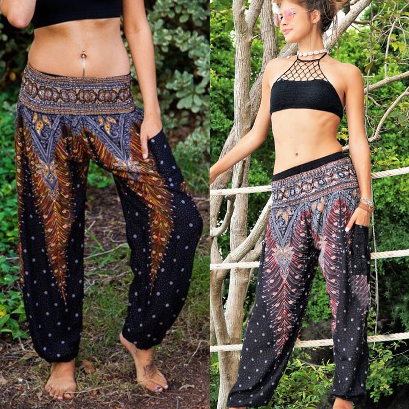 Women's Harem Pants Bohemian Hippie 