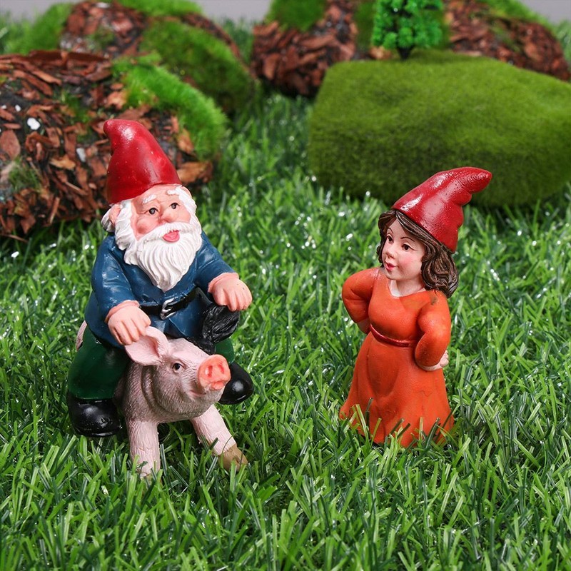 Figurines Miniatures De Jardin Féerique Peintes à La Main, Elfe De La Forêt, Ornement En Résine, Décor Vintage, Accessoires De Décoration Rustique Pour La Maison