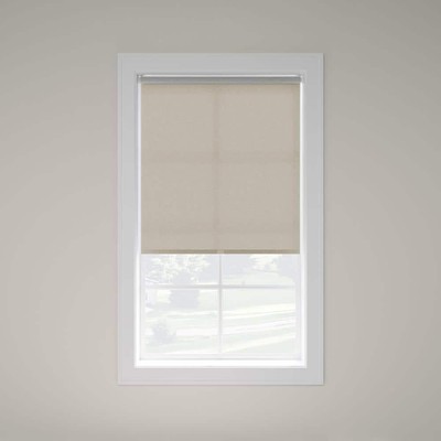 iFit Solar Shades Beige Cordless UV Blocking Reflective Polyester Roller Shade