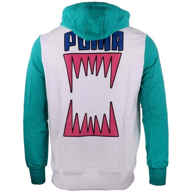 

Мужская белая повседневная верхняя одежда Puma 2K Dylan Graphic Pullover Hoodie 532922-01, Белый