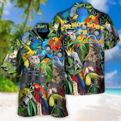 Bird Watching I'm Not Lost I'm Bird Watching 3D HAWAII SHIRT US SIZE BEST PRICE