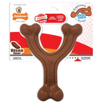 Nylabone Ergonomic Hold & Chew Wishbone Power Chew Durable D