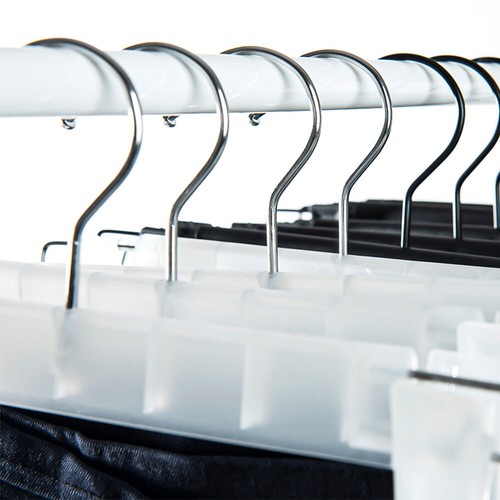 10-80 Adjustable Pants Hangers Non-Slip Trousers Clip Hangers for Jeans Skirt
