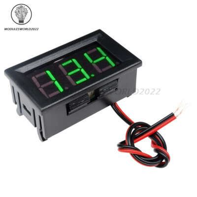 0.56'' DC AC 5V-30V-500V Digital Voltmeter Voltage Panel Meter Color LED Display