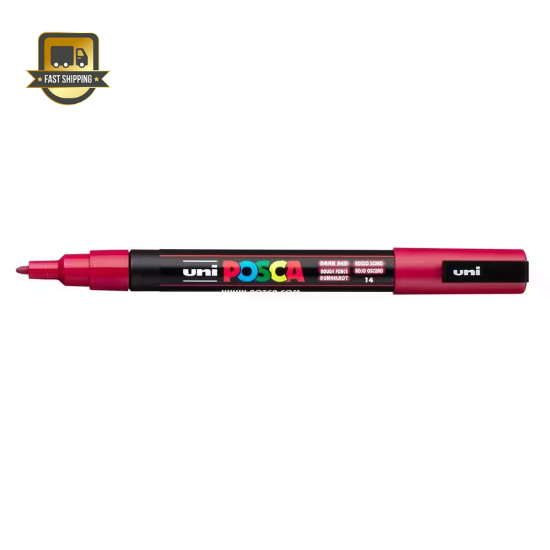 PC-3M Fine Bullet Paint Marker, Dark Red