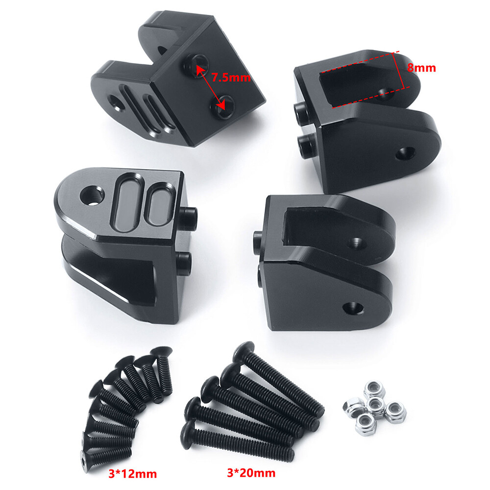RCBATER Lower Tie Rod Linkage Fixed Mount Kits Parts for RC 1/8 LOSI LMT 4WD 4S