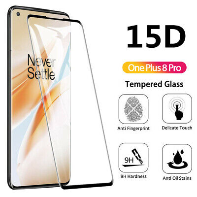 For OnePlus 8 Pro 15D Hardness Curved Tempered Glass Film Screen Protector Film