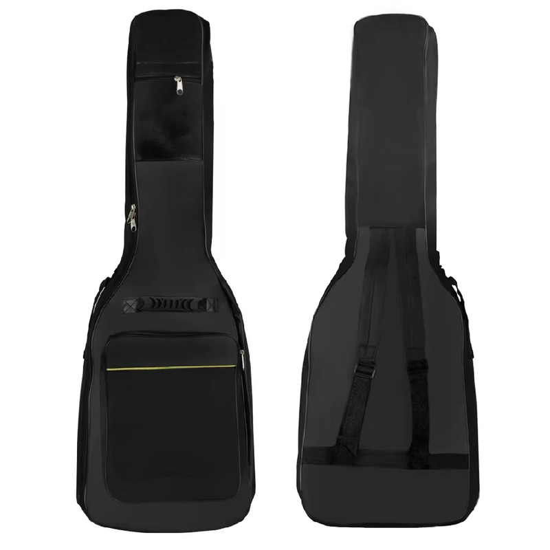 Electric Guitar Gig Bag Black Waterproof Guitar Case Double Strap Padded Bag Bac
