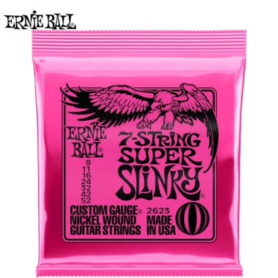 Ernie Ball 2623 Super Slinky 7-String Electric Guitar Strings 9-52