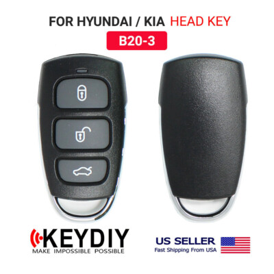 KEYDIY Car Head Key Remote For KIA Huyndai B-Series 3 Buttons B20-3