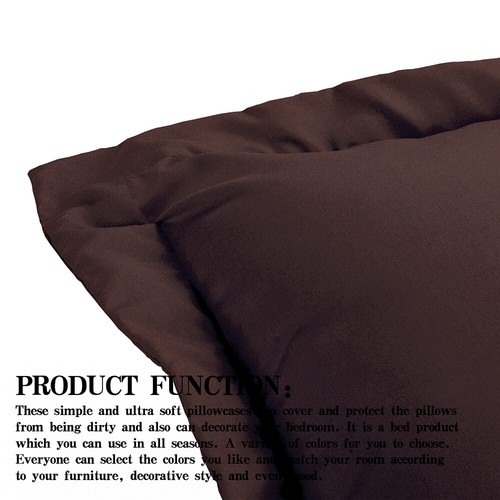 1800 Microfiber Pillow Shams Set of 2 Standard Queen King Size Pillowcases