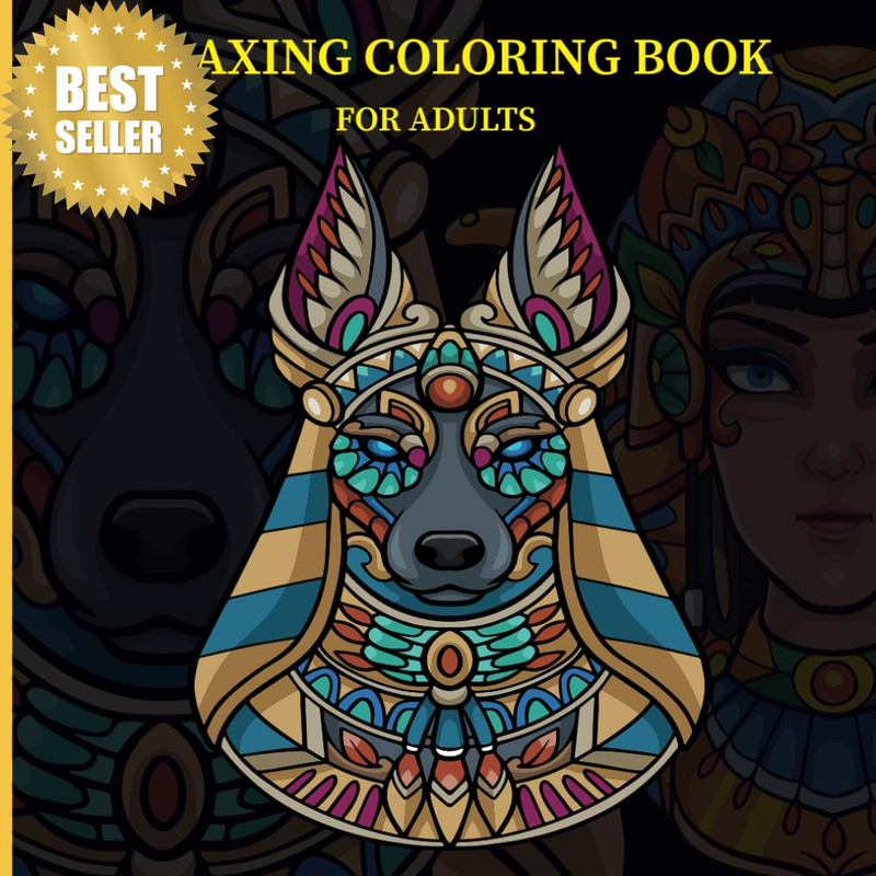 Relaxing Coloring Book for Adults: 50 Unique and Amazing Designs. Patterns in Ma
