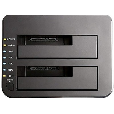 USB 3.0 SATA Dual-Bay External Hard Drive Docking Station Offline Function For 