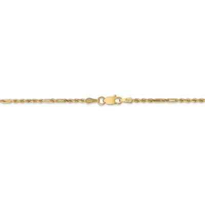 Pre-owned Superdealsforeverything Real 14kt 1.8mm Diamond Cut Milano Rope Chain; 24 Inch In Yellow