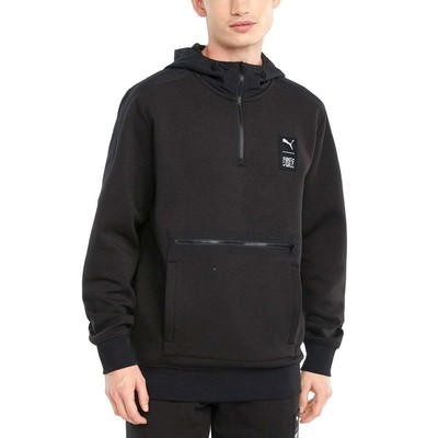 

Puma X First Mile Double Knit Half Zip Hoodie Mens Size  Повседневная верхняя одежда 53, Черный