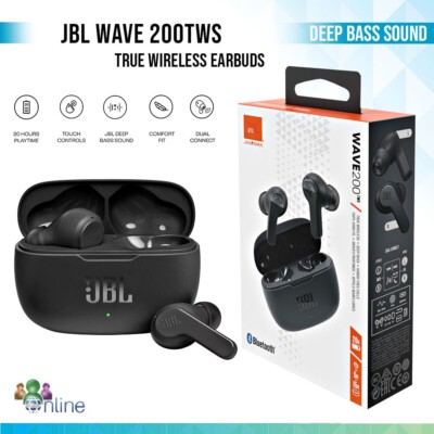 JBL Wave 200TWS Wireless In-Ear Headphones Bluetooth  Earbuds Headset Earphone