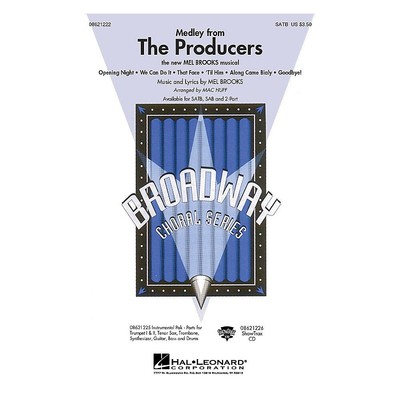 Hal Leonard The Producers (Medley) (SATB) SATB arranged by Mac Huff