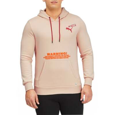 

Мужская бежевая повседневная верхняя одежда Puma Caliente Pullover Hoodie 532462-01, Бежевый