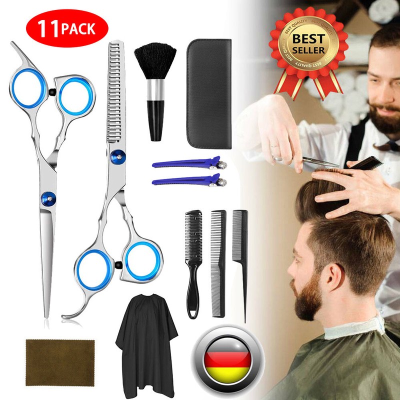 Profi Friseurscheren Set Haarschere Effilierschere Scissors Haarschneiden Set