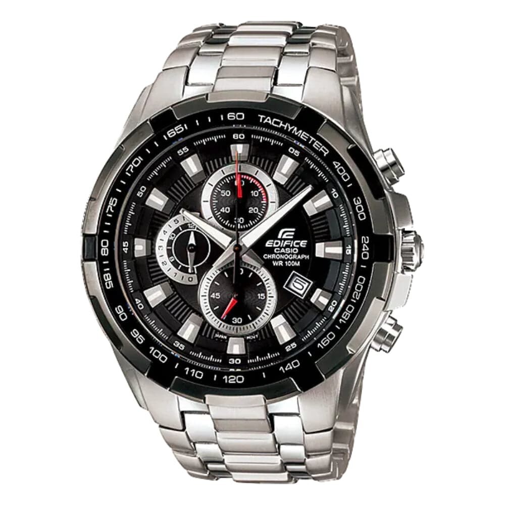 Pre-owned Casio Edifice Ef-539d-1avudf-p Chronograph Stainless Steel Men Watch