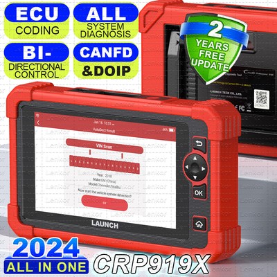 LAUNCH CRP919X OBD2 Scanner Bidirectional Full System Diagnostic K Coding TPMS