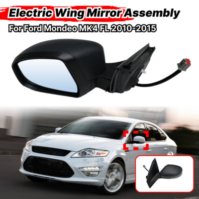 Electric Door Wing Mirror Primed Drivers Side Left For Ford Mondeo MK4 FL 10-15