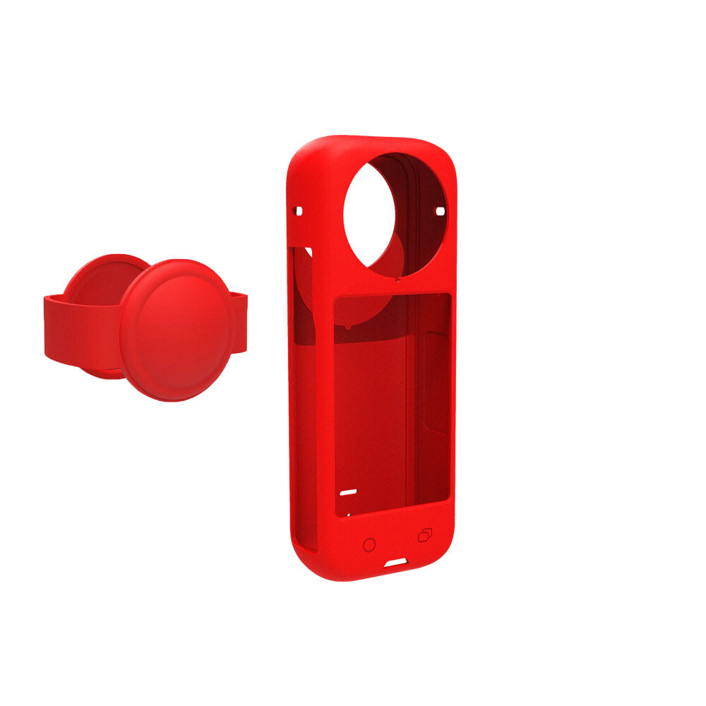 Accessories For Insta360 X4 Camera Silicone Protective Cover Case with Lens Cap
