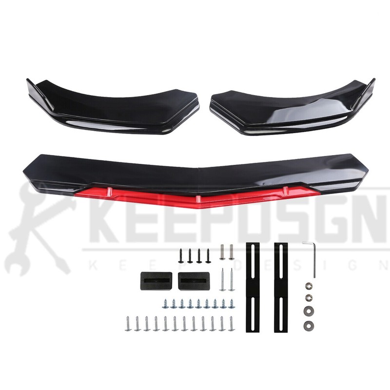 Front Bumper Lip Splitter Body Kit Parts Accessory for VW Jetta MK3 MK4 MK6 gli