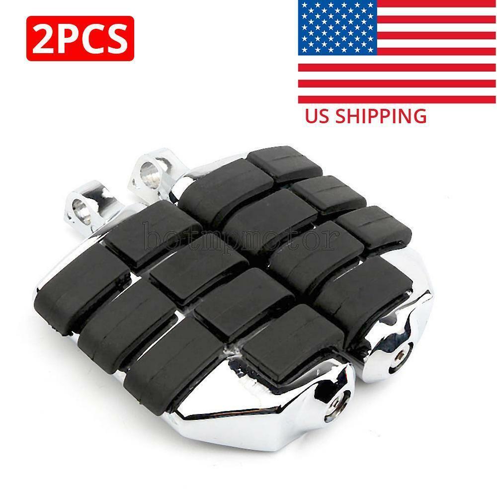 Chrome Motorcycle Bike Male Mount Foot Pegs Pedals for Harley-Davidson