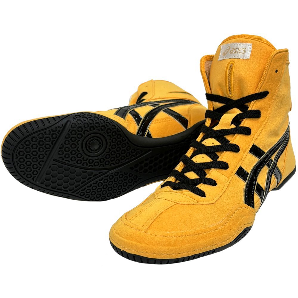 Pre-owned Asics Wrestling Shoes Ex-eo / Yellow/gold/black Twr900 Successor Japan
