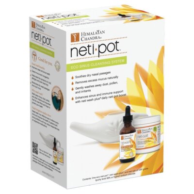 Гималайская система для очищения пазух носа Chandra Eco Neti Pot Starter Kit 1 комплект